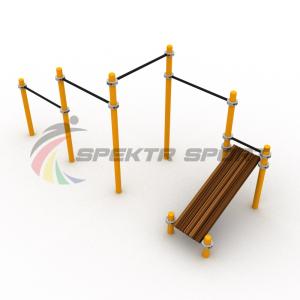 Купить Каскад турников со скамьей для пресса Воркаут SP WRK-12_76mm в Туле 