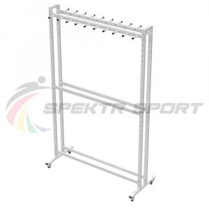 Купить Стеллаж для лыж мобильный + вешалка для палок на 20 пар Стандарт-2М+ в Туле 