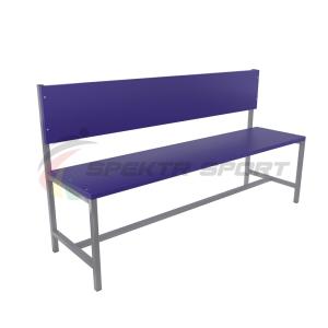 Купить Скамейка для раздевалок со спинкой (цельная) 1500 мм ЛДСП в Туле 