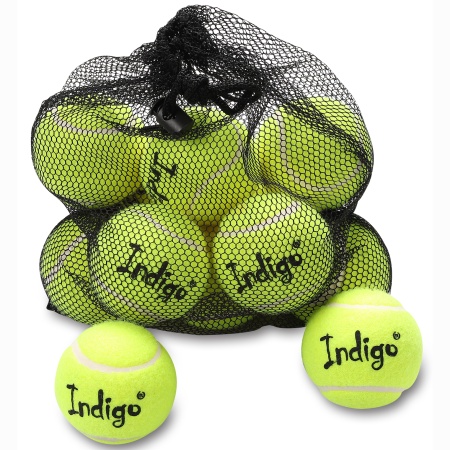 Купить Мяч для большого тенниса Indigo (12 шт в сетке) начальный уровень в Туле 