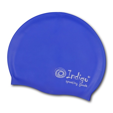 Купить Шапочка для плавания силиконовая Indigo однотонная  в Туле 