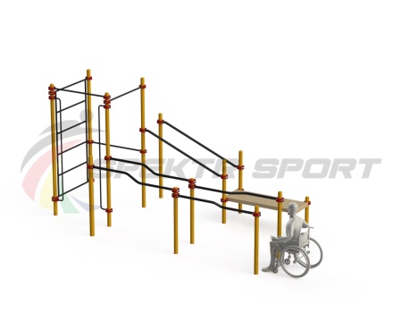 Купить Спортивный комплекс для инвалидов-колясочников WRK-D16_76mm в Туле 